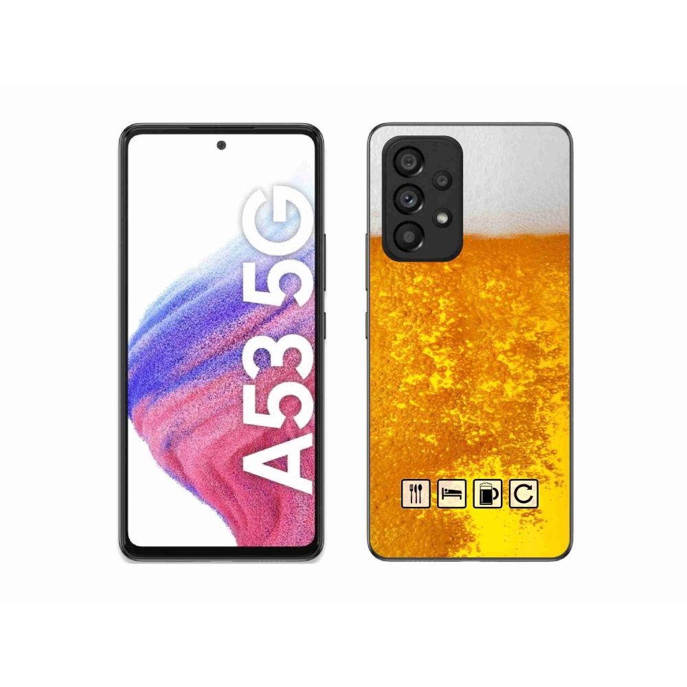 Gélový kryt mmCase na Samsung Galaxy A53 5G - pivný motív 3