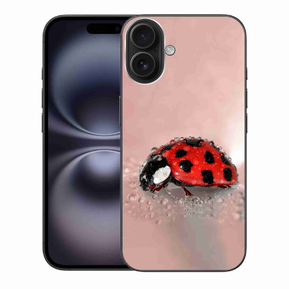 Gélový kryt mmCase na iPhone 16 Plus - lienka