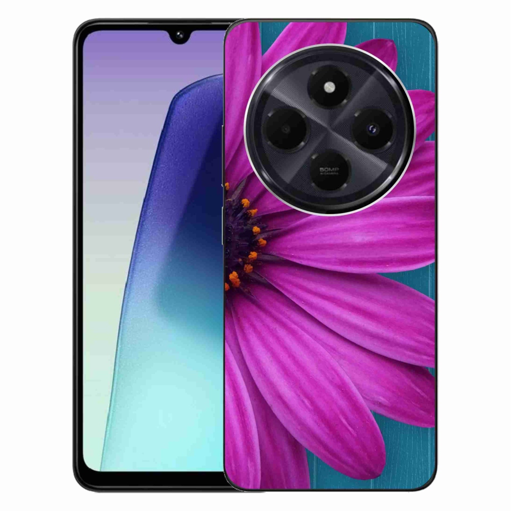 Gélový obal mmCase na Xiaomi Redmi 14C/Poco C75 - fialová margaréta