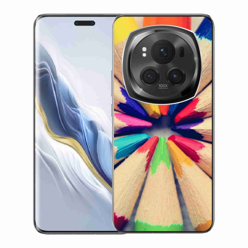 Gélový kryt mmCase na Honor Magic 6 Pro 5G - pastelky