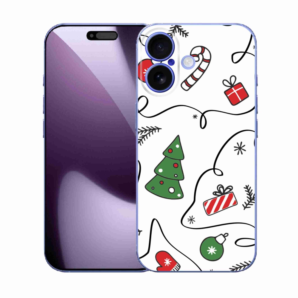 Gélový kryt mmCase na iPhone 17 - vianočné motívy