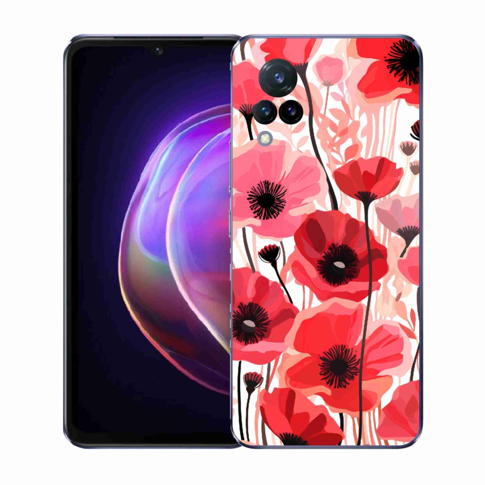Gélový kryt mmCase na Vivo V21 4G/5G - vlčí mak 1