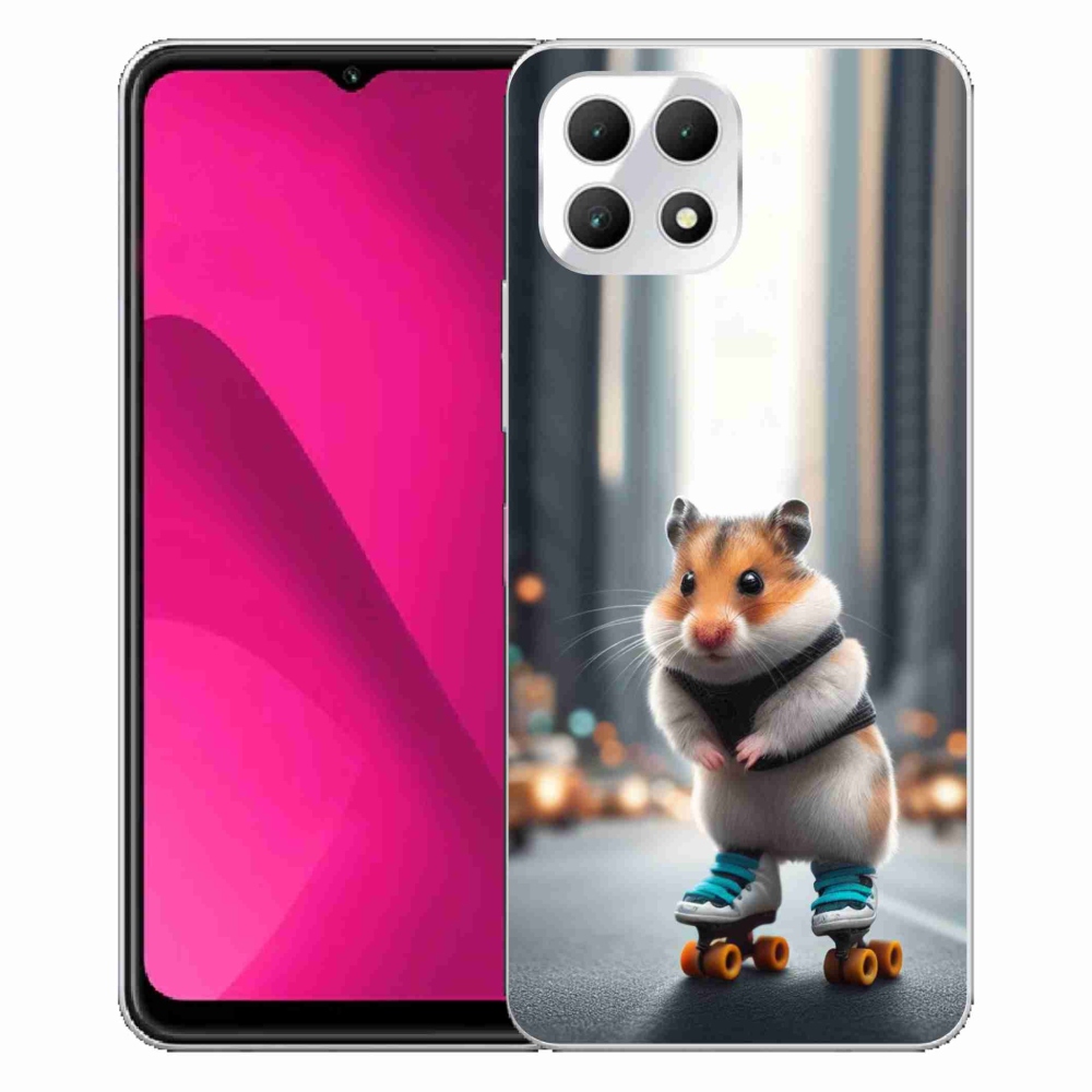 Gélový kryt mmCase na T-Mobile T Phone 2 - škrečok na korčuliach