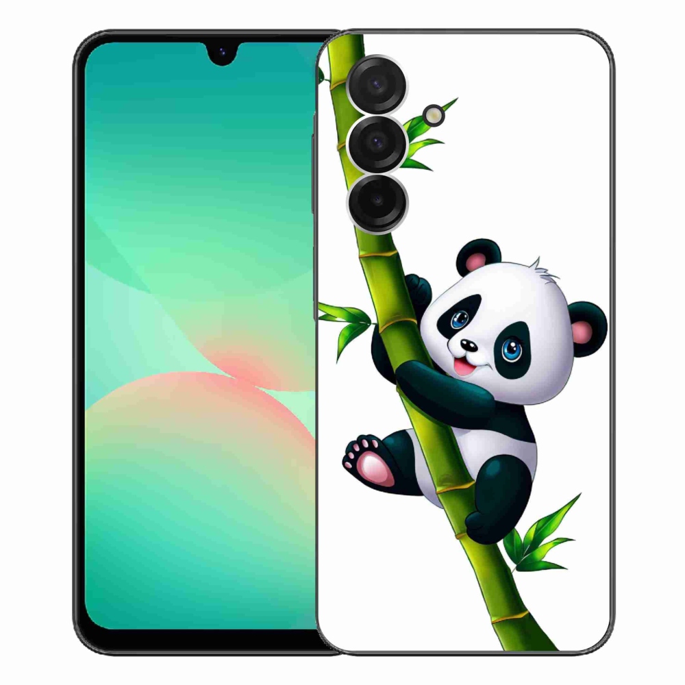 Gélový kryt mmCase na Samsung Galaxy A26 5G - panda na bambuse
