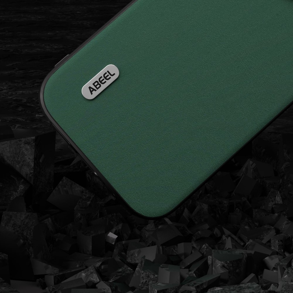 ABEEL gélový obal s pevným chrbtom na iPhone 15 Pro Max - zelený
