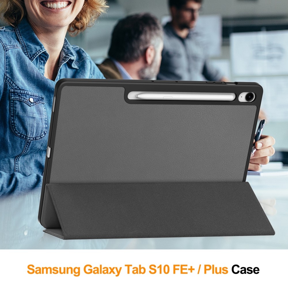 Casy inteligentné zatváracie púzdro na Samsung Galaxy Tab S10 FE+ - šedé