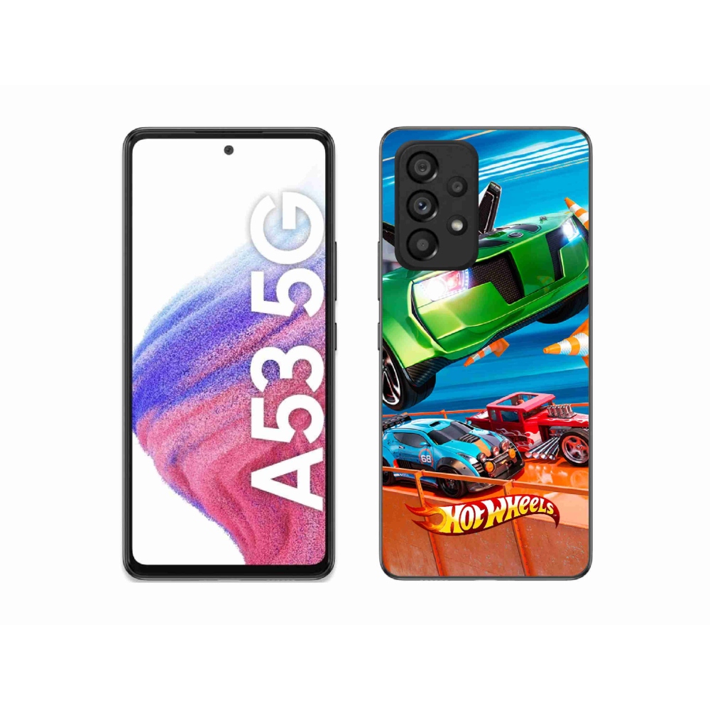 Gélový kryt mmCase na Samsung Galaxy A53 5G - hot wheels 1