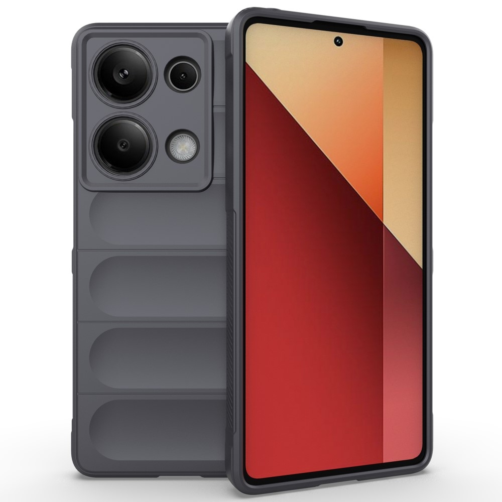 Rugg odolný gélový obal na Xiaomi Redmi Note 13 Pro 4G/Poco M6 Pro - tmavosivý