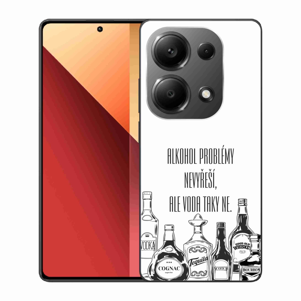 Gélový kryt mmCase na Xiaomi Redmi Note 13 Pro 4G/Poco M6 Pro - vtipný text biele pozadie