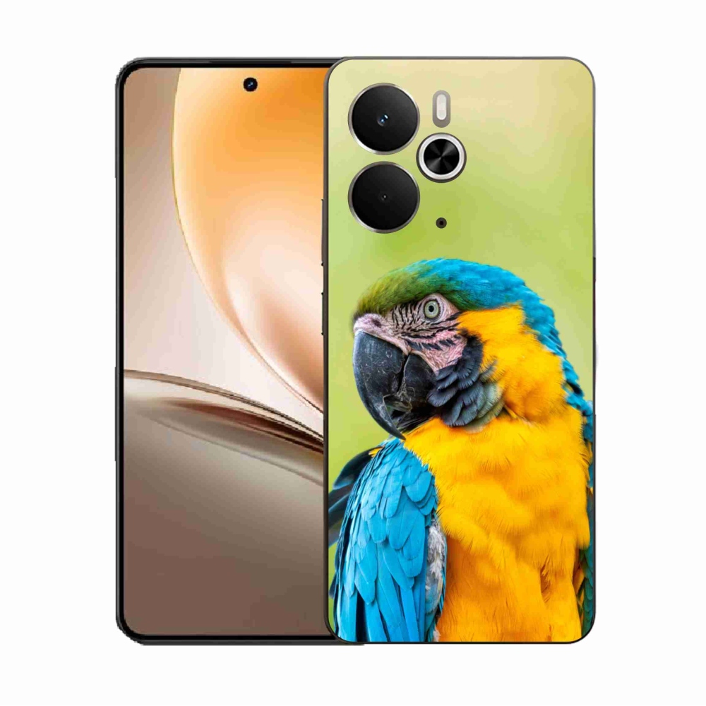 Gélový kryt mmCase na Realme 14 5G - papagáj ara 2