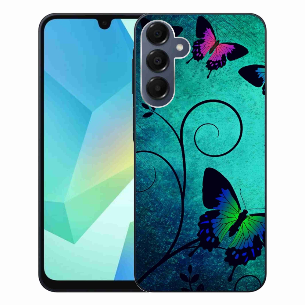 Gélový kryt mmCase na Samsung Galaxy A16 4G/5G - farební motýle