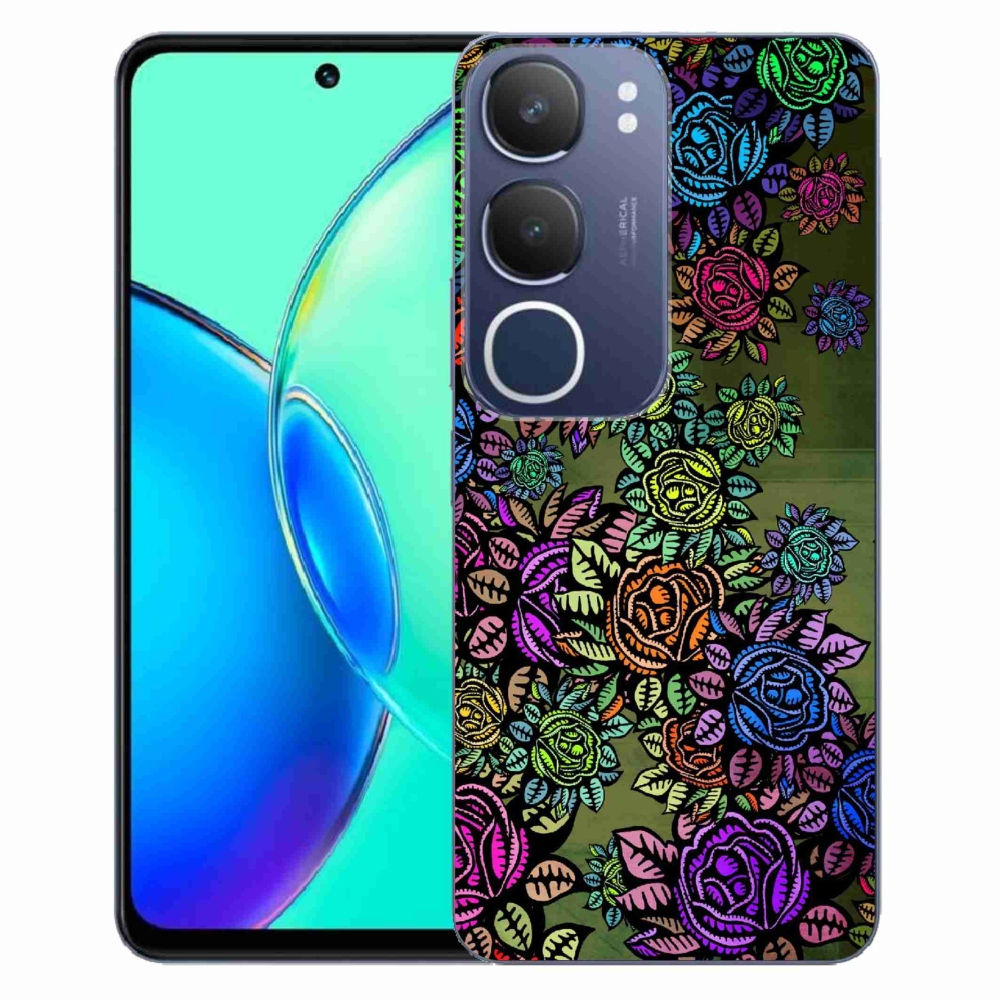 Gélový kryt mmCase na Vivo Y19s - kvety 6
