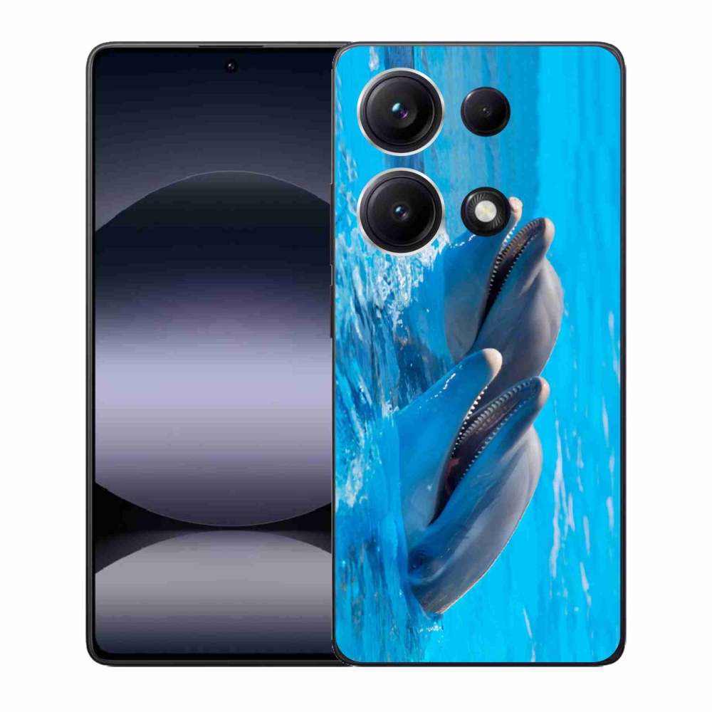 Gélový kryt mmCase na Xiaomi Redmi Note 14S - delfíny