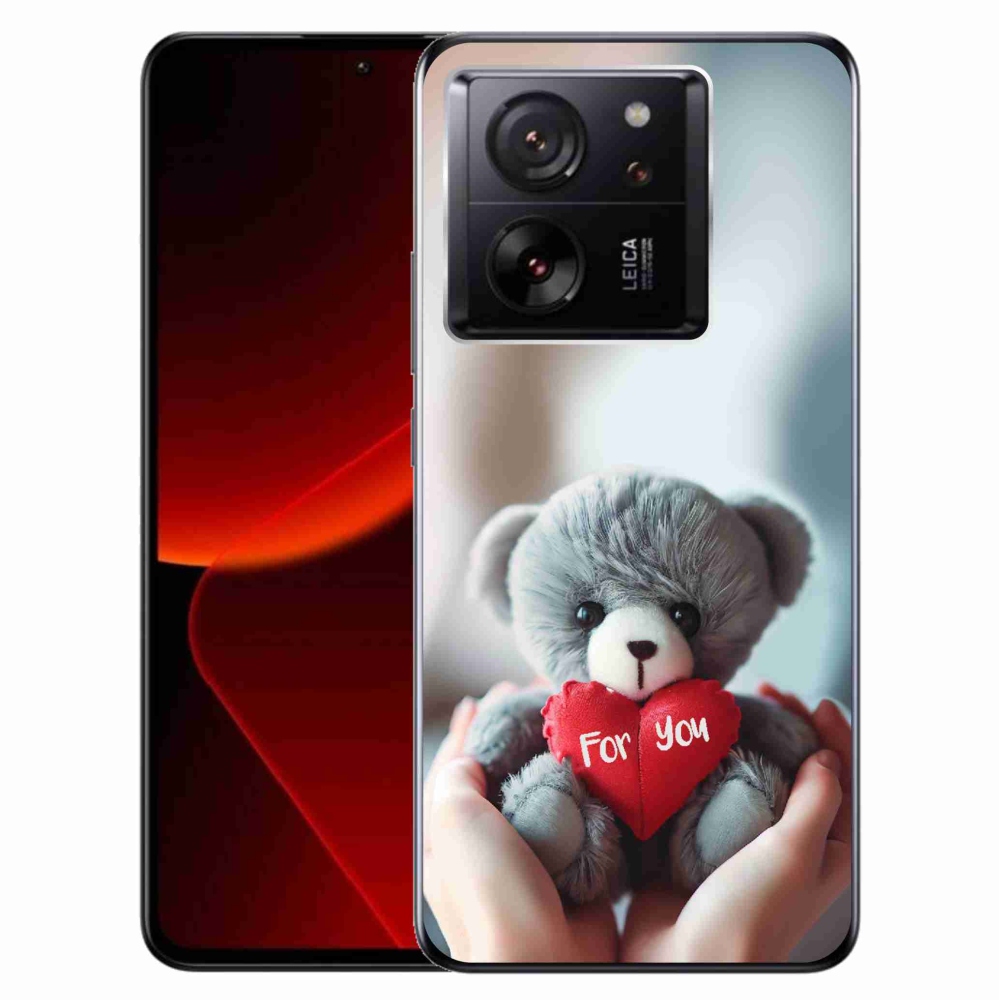 Gélový kryt mmCase na Xiaomi 13T/13T Pro - medvedík Pro zamilovaných