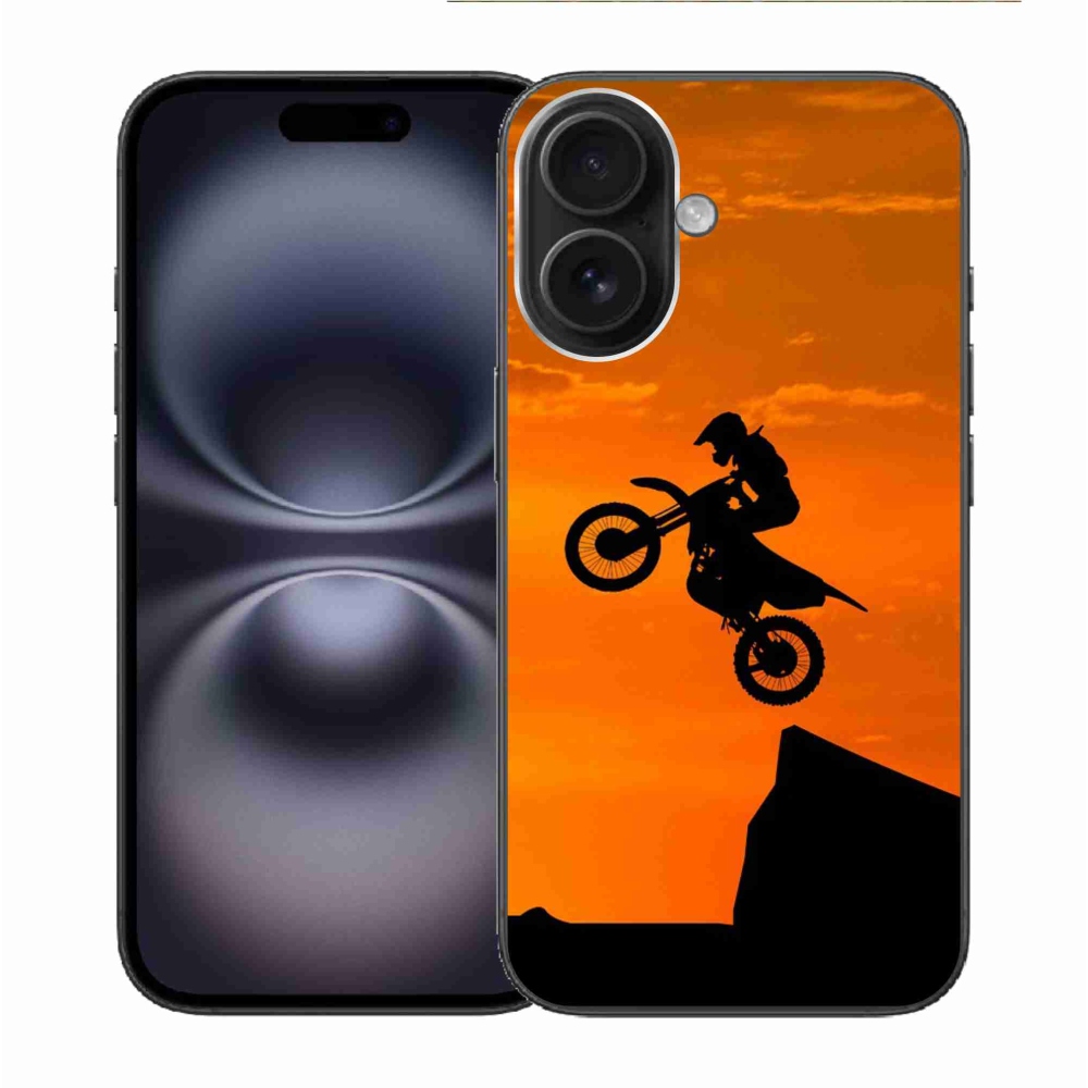 Gélový kryt mmCase na iPhone 16 - motocross