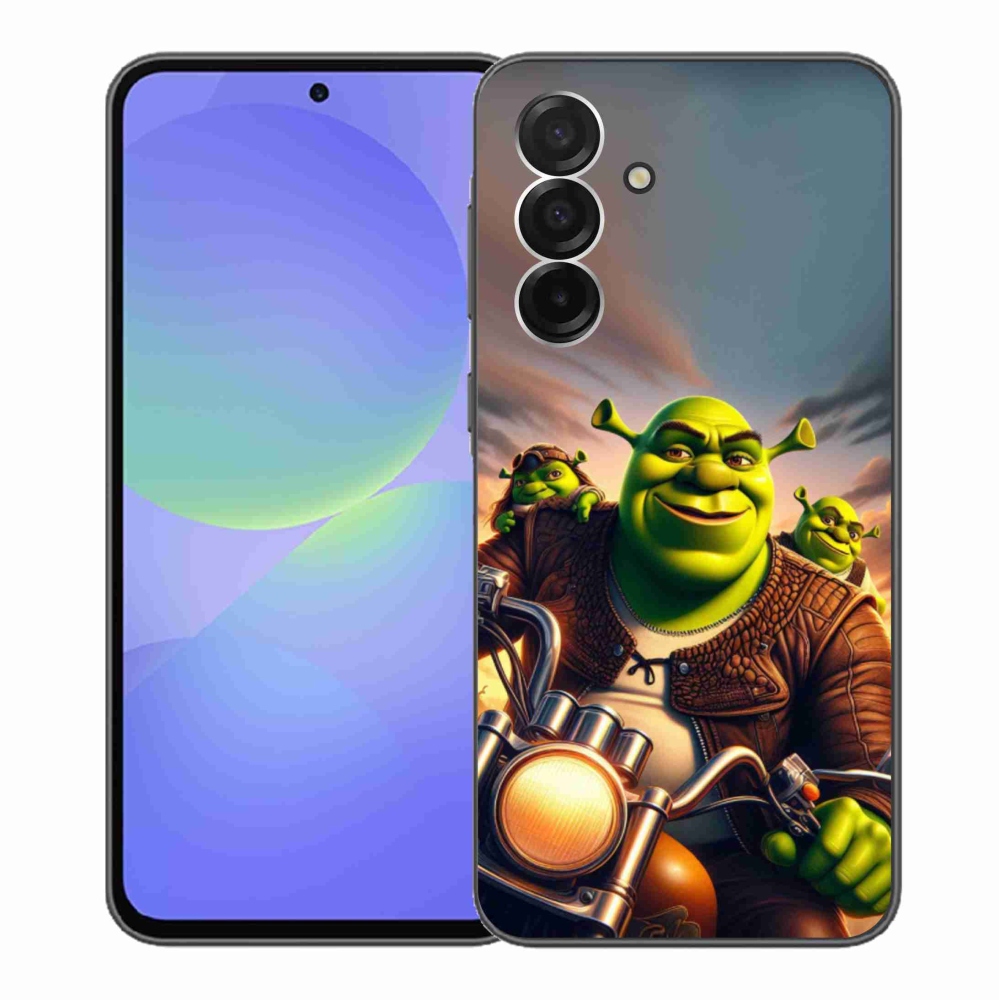 Gélový kryt mmCase na Samsung Galaxy A36 5G - shrek na motorke