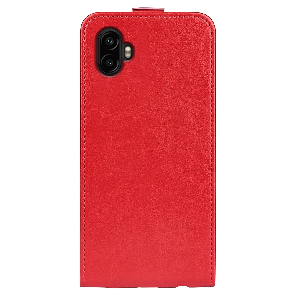Vertical knižkové púzdro na Samsung Galaxy Xcover 7 Pro - červené