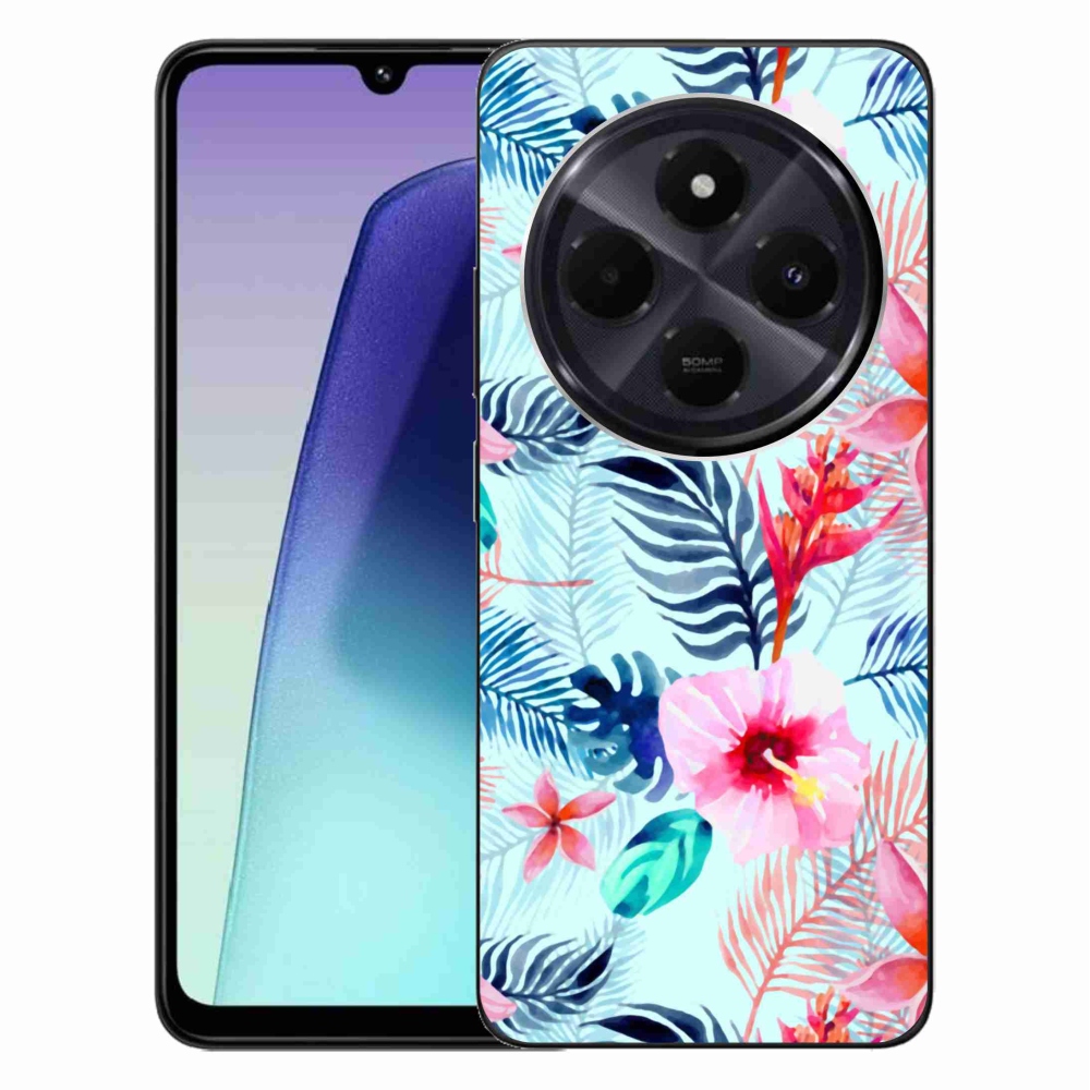 Gélový kryt mmCase na Xiaomi Redmi 14C/Poco C75 - kvety