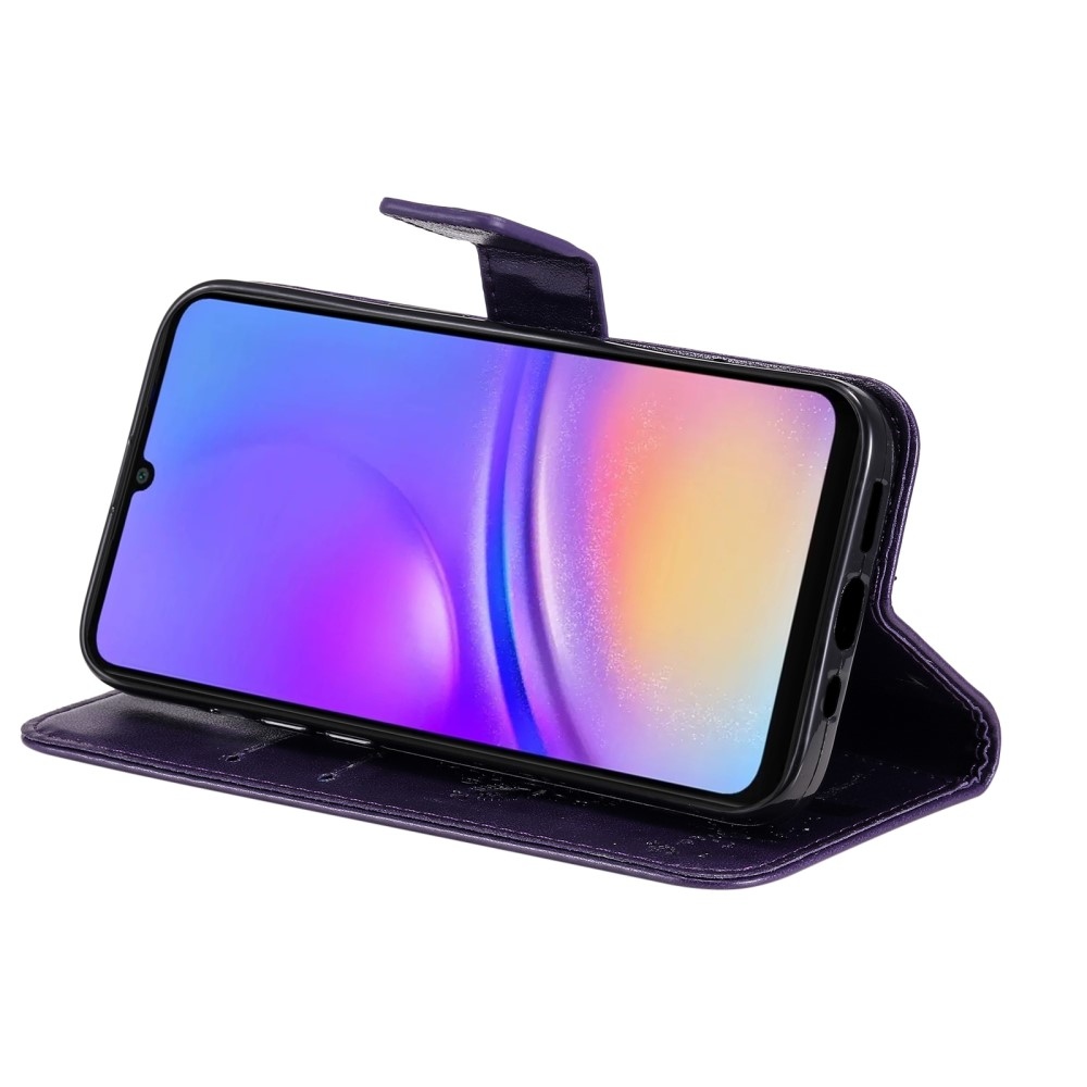 Trees knižkové púzdro na Samsung Galaxy A06 4G - tmavofialové