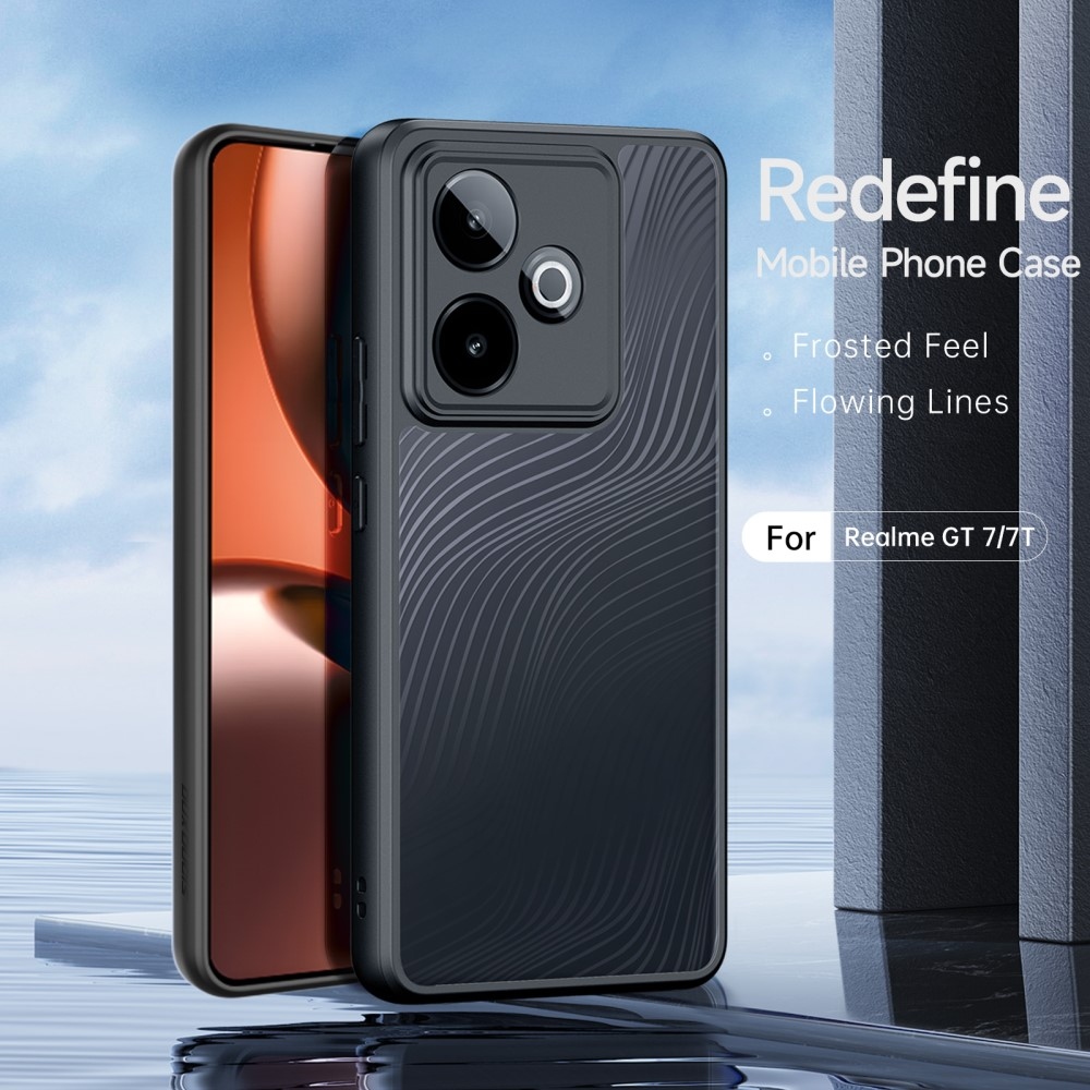 DUX Aimo gélový obal s pevným chrbtom na Realme GT 7 5G/GT 7T 5G - čierny