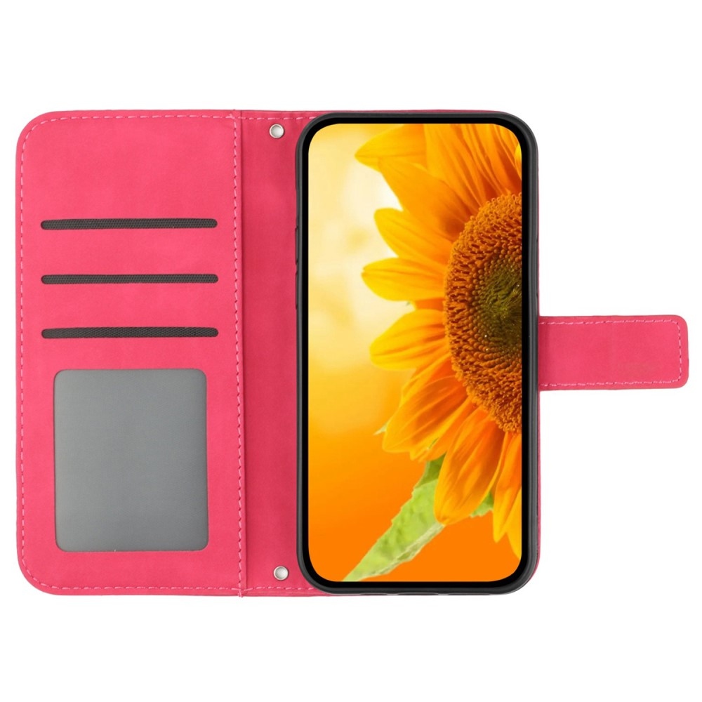 Sunflowers knižkové púzdro na Xiaomi Redmi Note 14 Pro - rose