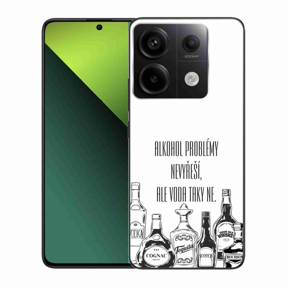 Gélový kryt mmCase na Xiaomi Redmi Note 13 Pro 5G/Poco X6 5G - vtipný text biele pozadie