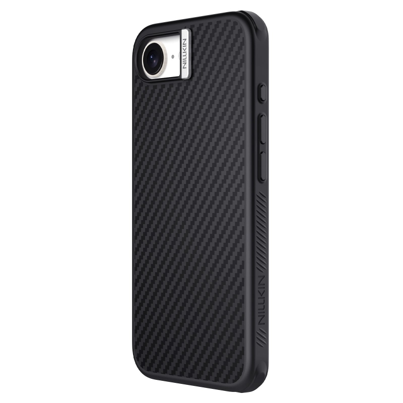 Nillkin Synthetic Fiber PRO Magnetic Zadný Kryt pre Apple iPhone 16e Silvery