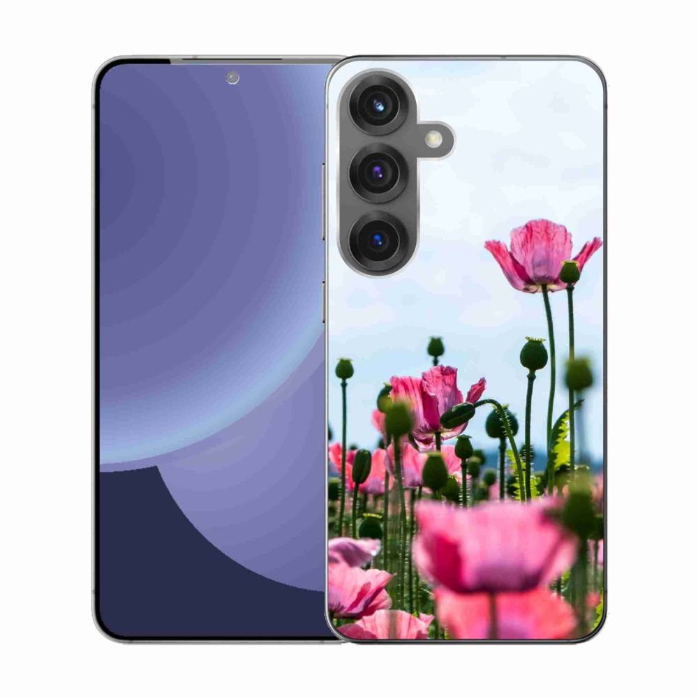 Gélový kryt mmCase na Samsung Galaxy S25 - vlčí mak