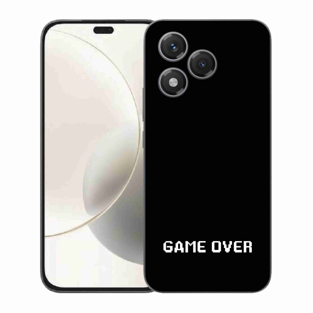Gélový kryt mmCase na Honor 400 Lite - game over čierne pozadie