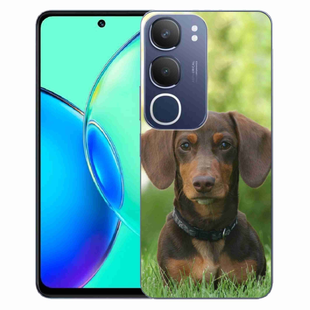 Gélový kryt mmCase na Vivo Y19s - hnedý jazvečík