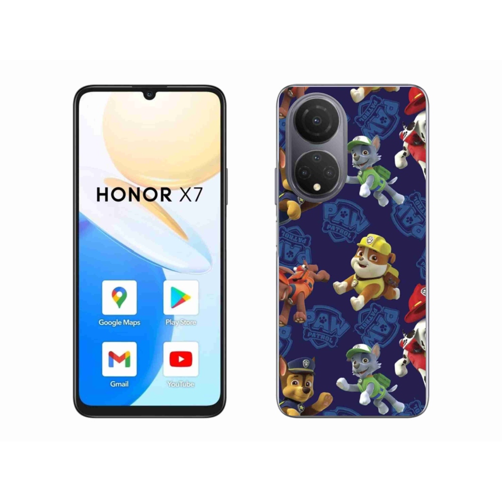 Gélový kryt mmCase na Honor X7 - labková patrola 1