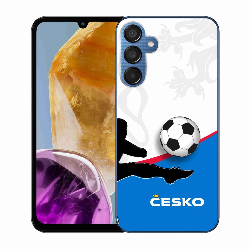 Gélový kryt mmCase na Samsung Galaxy M15 5G - futbal Česko 3