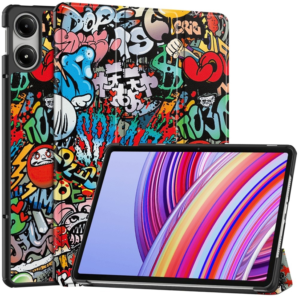 Patte chytré zatváracie púzdro na tablet Xiaomi Redmi Pad Pro 4G/5G - graffiti