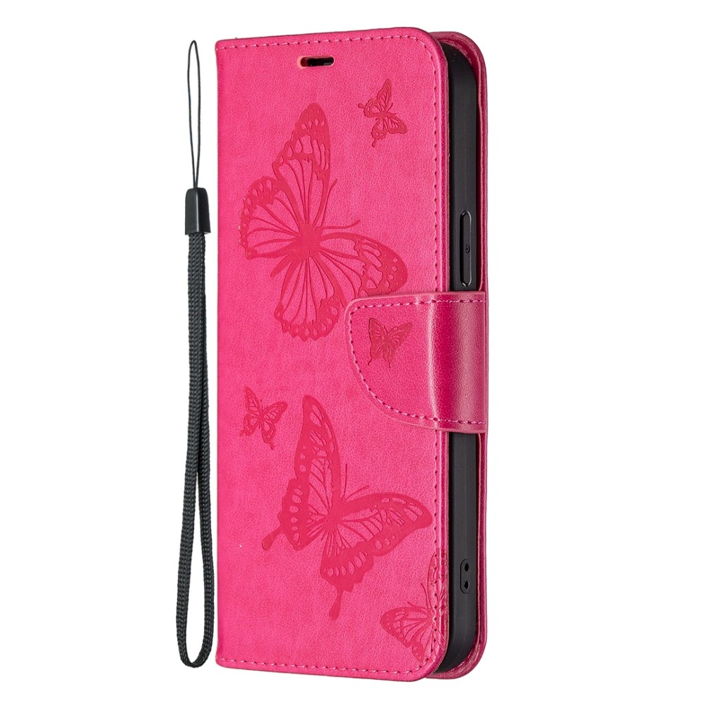 Butterfly knižkové púzdro na Xiaomi Redmi Note 13 5G - rose