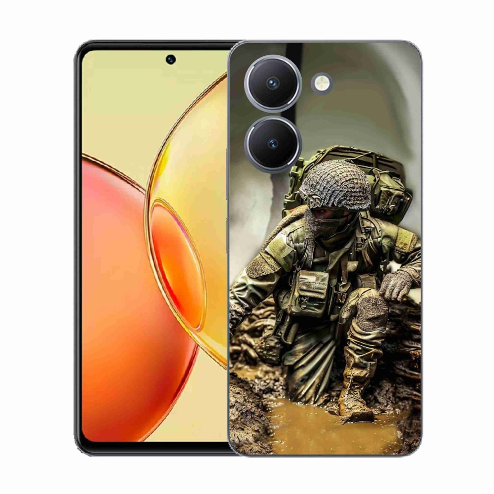 Gélový kryt mmCase na Vivo Y36 - vojak