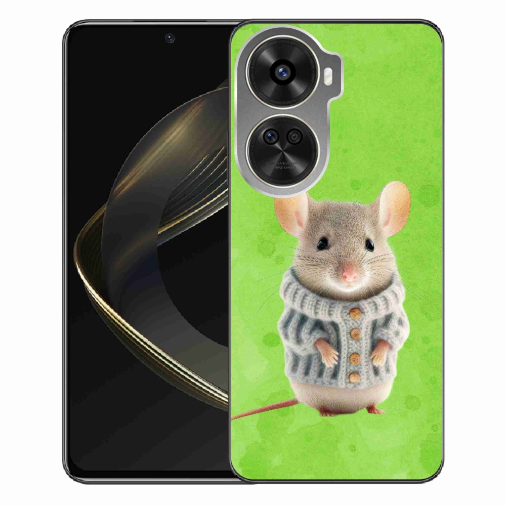 Gélový kryt mmCase na Huawei Nova 12 SE - myška vo svetri