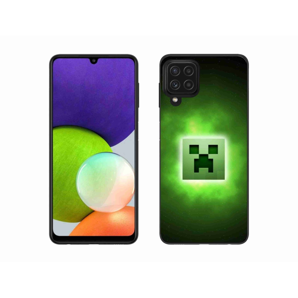 Gélový kryt mmCase na Samsung Galaxy A22 4G - minecraft