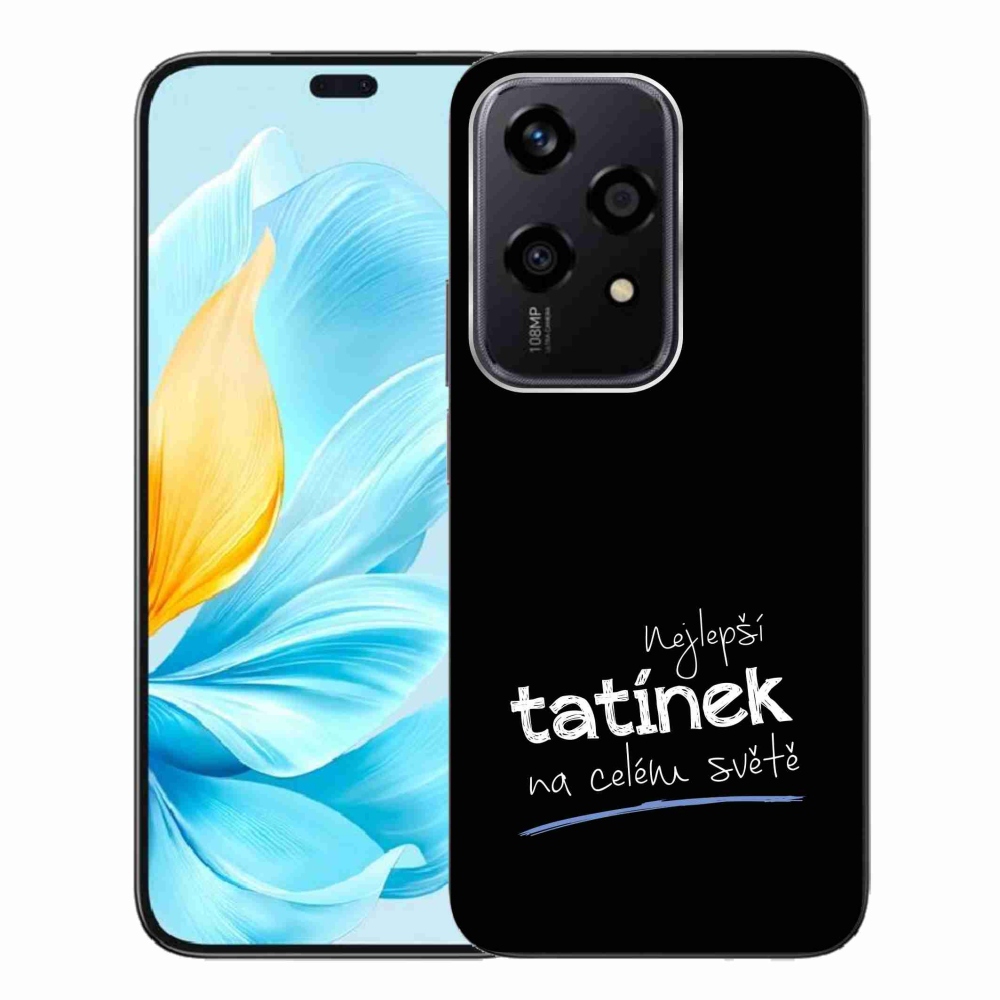 Gélový kryt mmCase na Honor 200 Lite 5G - najlepší otecko 4 čierne pozadie