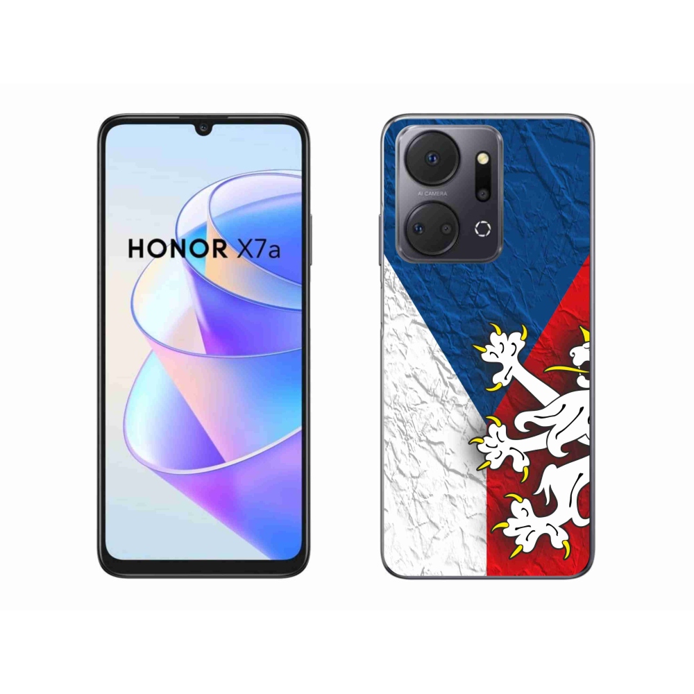Gélový kryt mmCase na Honor X7a - česká vlajka 1