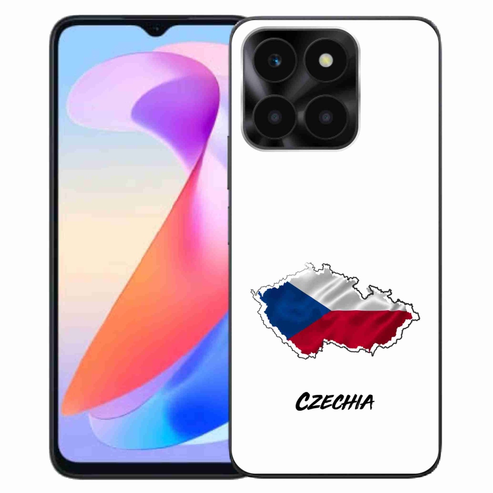 Gélový kryt mmCase na Honor X6a - Czechia biele pozadie