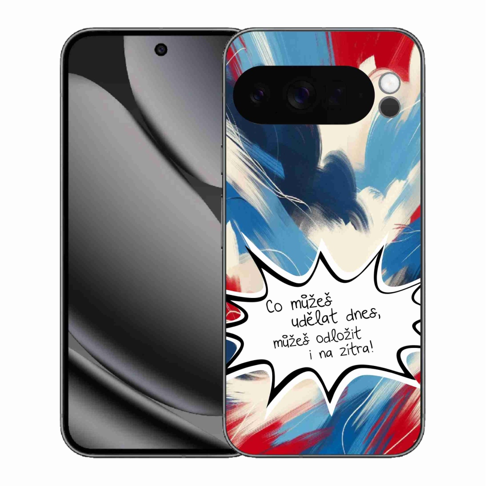 Gélový kryt mmCase na Google Pixel 10 Pro XL - vtipný text 9 biele pozadie