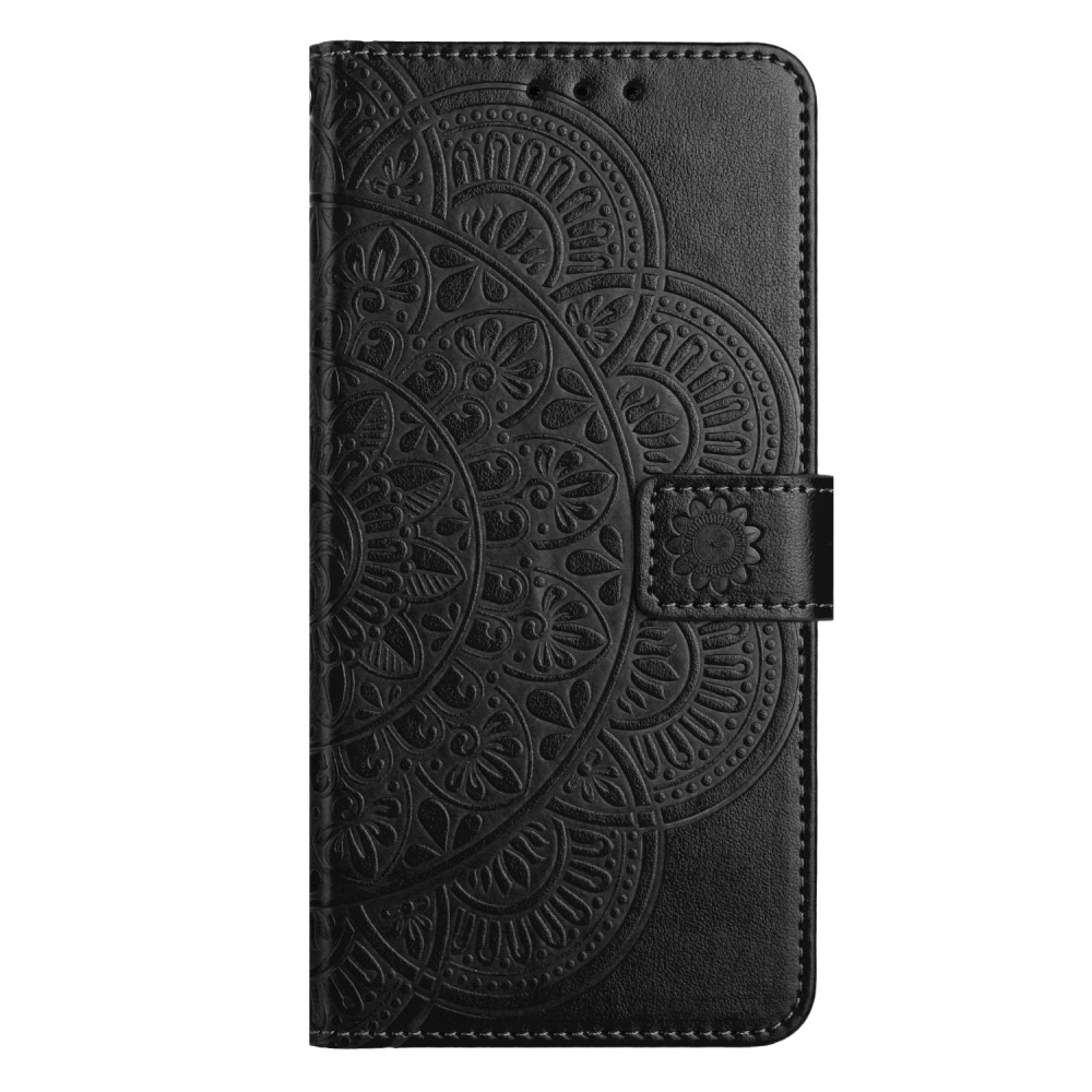 Mandala knižkové púzdro na Xiaomi Redmi 13C 5G - čierne