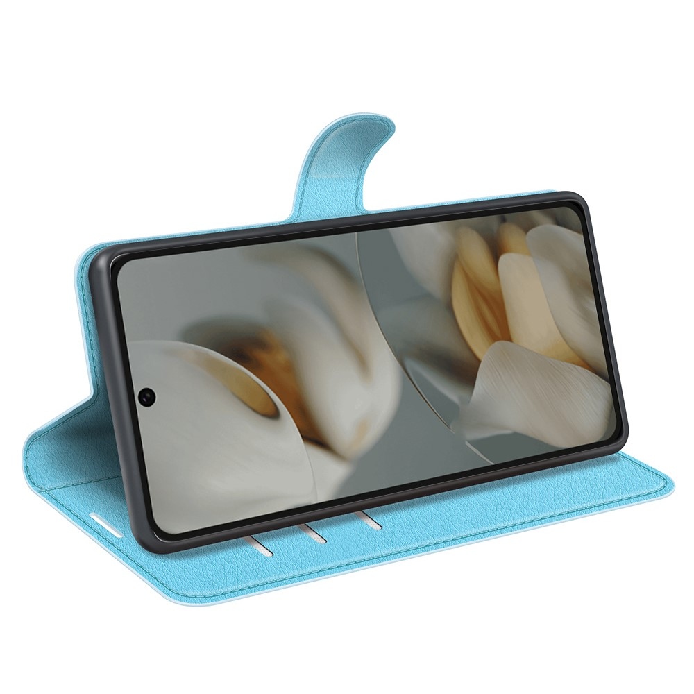 Litchi knižkové puzdro na Google Pixel 10 Pro XL - modré
