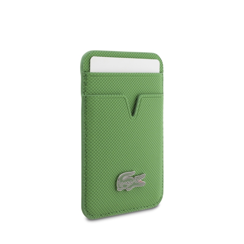 Lacoste Iconic Petit Pique MagSafe zadný kryt + peňaženka pre iPhone 17 Pro Max Green