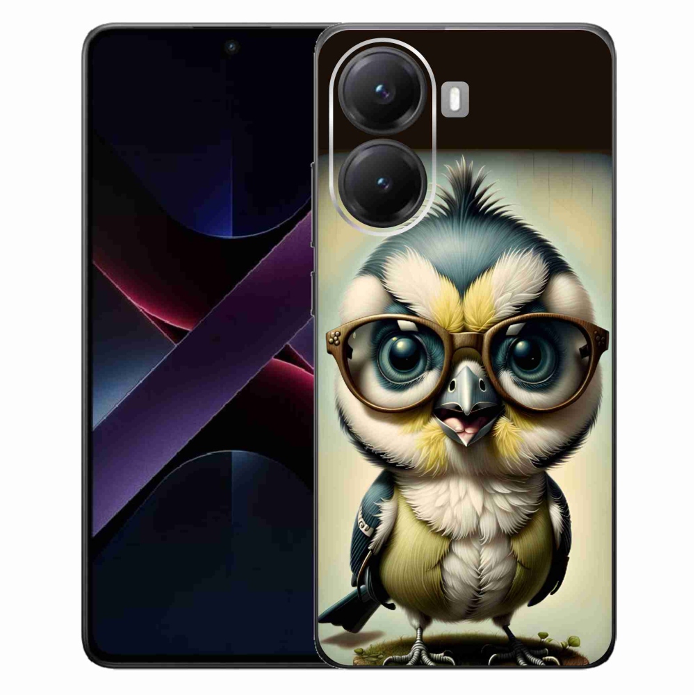 Gélový kryt mmCase na Xiaomi Poco X7 Pro 5G - mláďa s okuliarmi