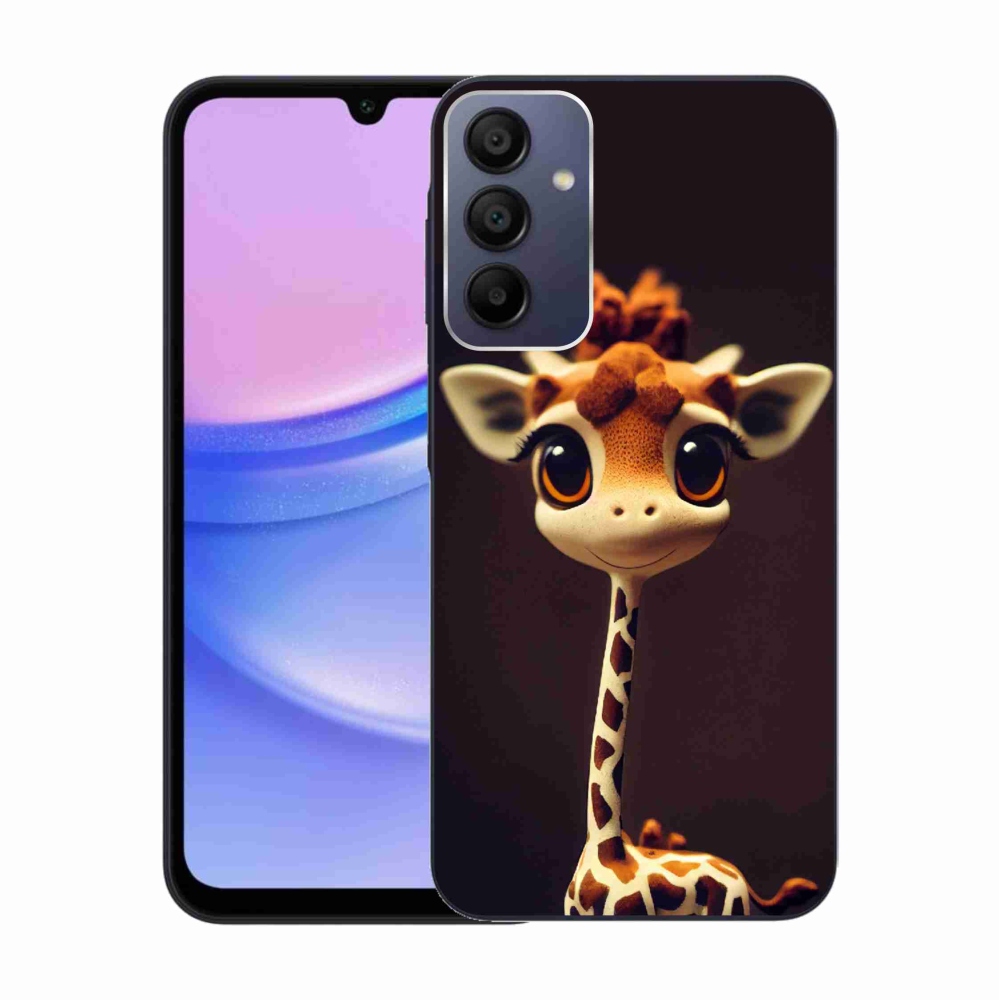 Gélový kryt mmCase na Samsung Galaxy A15 4G/5G - malá žirafa