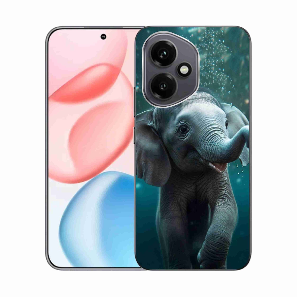 Gélový kryt mmCase na Honor 400 - sloník pod vodou