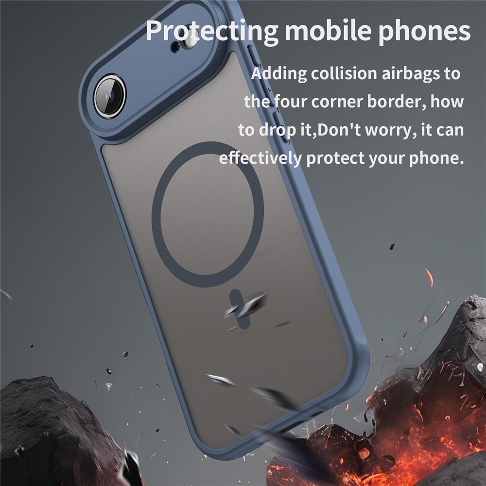Case matný gélový obal s MagSafe na iPhone 17 Air - modrý