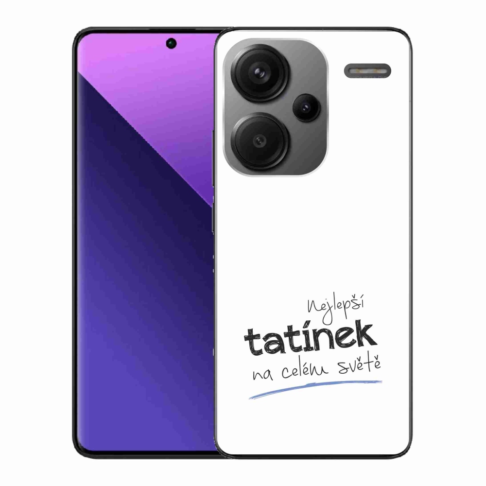 Gélový kryt mmCase na Xiaomi Redmi Note 13 Pro+ 5G - najlepší otecko 4 biele pozadie