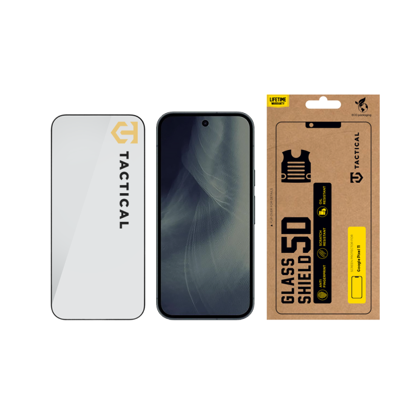 Taktické sklo Tactical Glass Shield 5D pre Google Pixel 11, čierne 